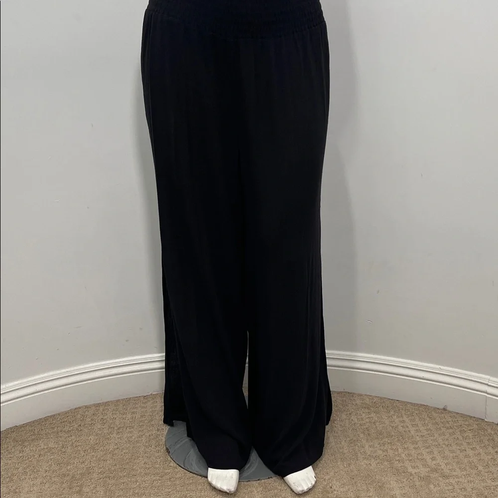 Shade & Shore Gauze Black Women's Cover Up Lounge Pants Size 2X (20-22) NWOT